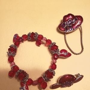 Red Hat Braclet/Pins